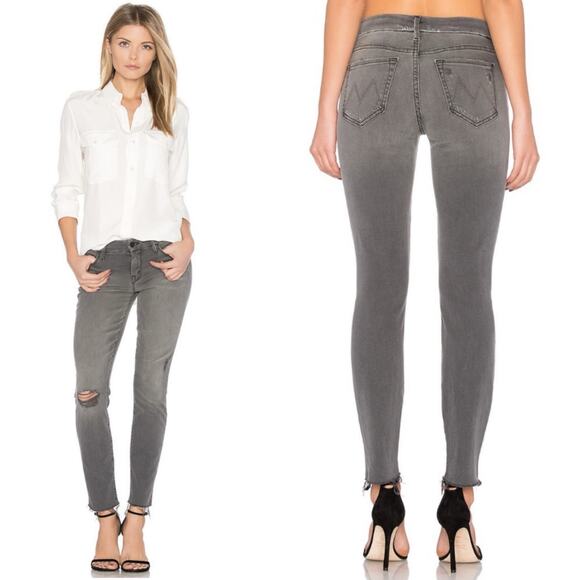 Mother The Looker Skinny Jean in Last Chance Saloon Distressed Jeans Size‎ 27 - Picture 1 of 12